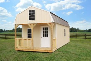 Z-Metal siding lofted barn cabins for sale or rent to own in CITY STATE