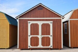 this is a urethane utility building for sale or rent to own in
